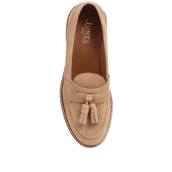 Jones Bootmaker Outlet Malika Chunky Tassel Loafers - Sand