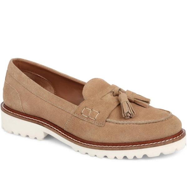 jones bootmaker Outlet Malika Chunky Tassel Loafers - Sand
