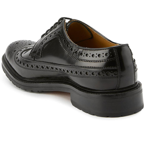 Jones Bootmaker Outlet Middlesbrough Leather Brogues - Black Polished