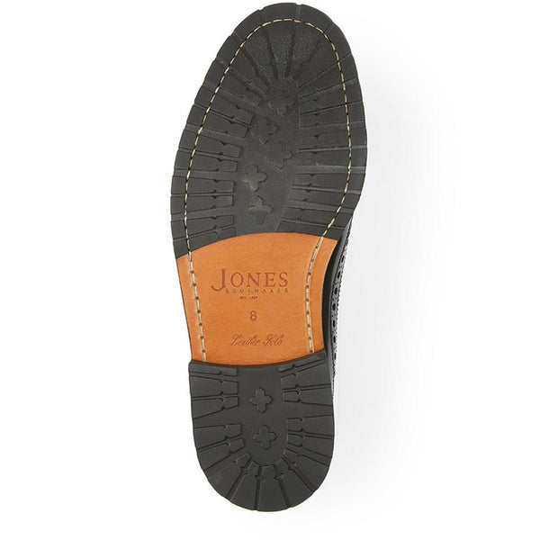 Jones Bootmaker Outlet Middlesbrough Leather Brogues - Black Polished