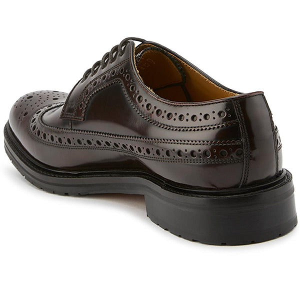 Jones Bootmaker Outlet Middlesbrough Leather Brogues - Burgundy
