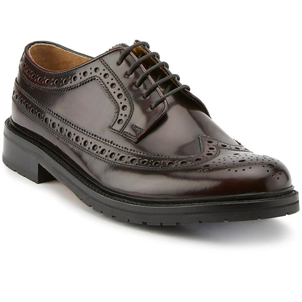 jones bootmaker Outlet Middlesbrough Leather Brogues - Burgundy