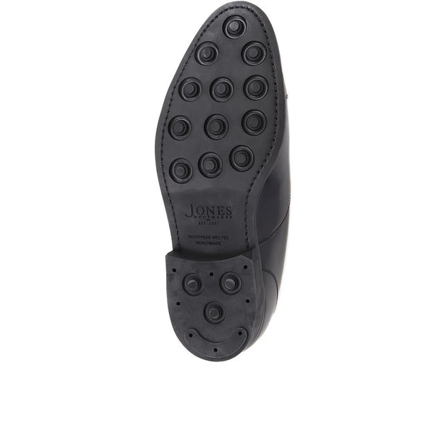 Jones Bootmaker Outlet Minty Goodyear Welted Polished Leather Oxford Shoe - Black