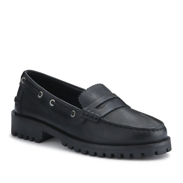 jones bootmaker Outlet Miuccia Leather Moccasins - Black
