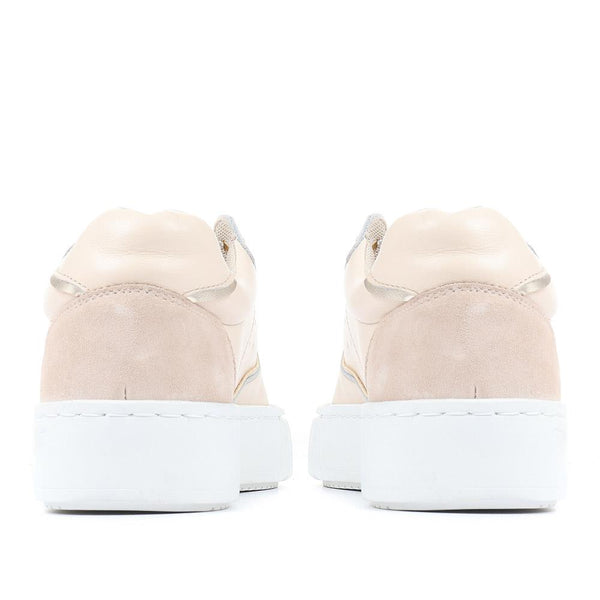 Jones Bootmaker Outlet Norah Lace-Up Trainers - Beige