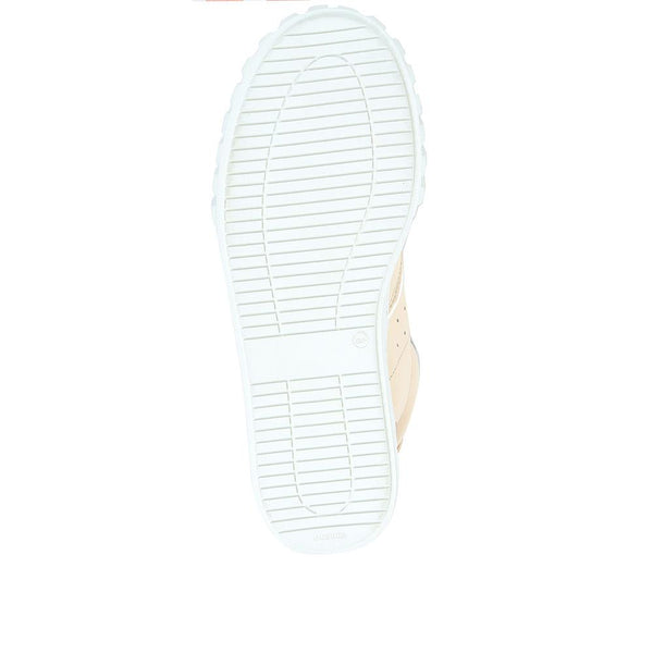 Jones Bootmaker Outlet Norah Lace-Up Trainers - Beige