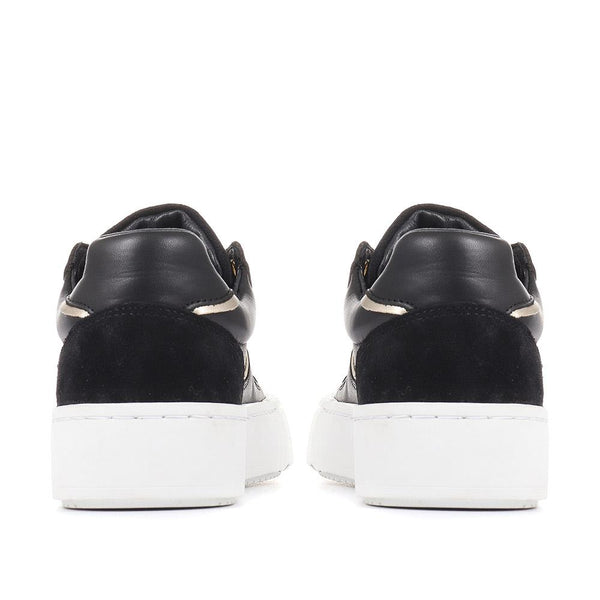 Jones Bootmaker Outlet Norah Lace-Up Trainers - Black