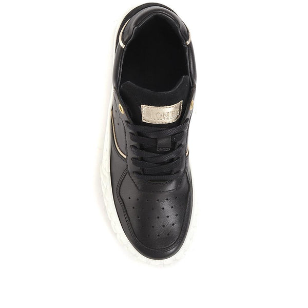 Jones Bootmaker Outlet Norah Lace-Up Trainers - Black