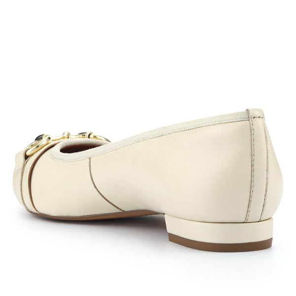 Jones Bootmaker Outlet Ozara Casual Leather Pumps - Cream