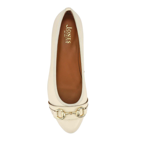 Jones Bootmaker Outlet Ozara Casual Leather Pumps - Cream