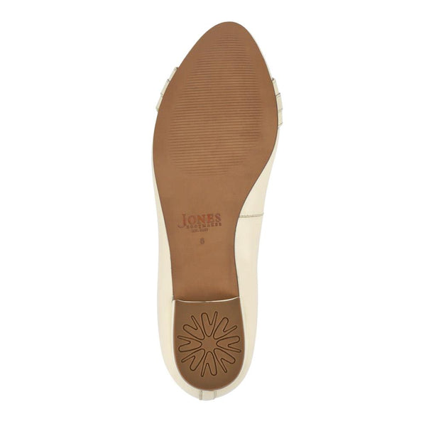 Jones Bootmaker Outlet Ozara Casual Leather Pumps - Cream