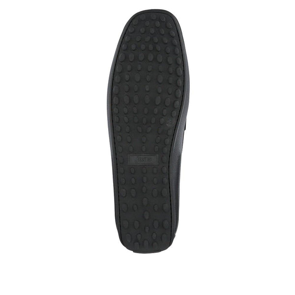Jones Bootmaker Outlet Pascual Leather Moccasins - Black Grain