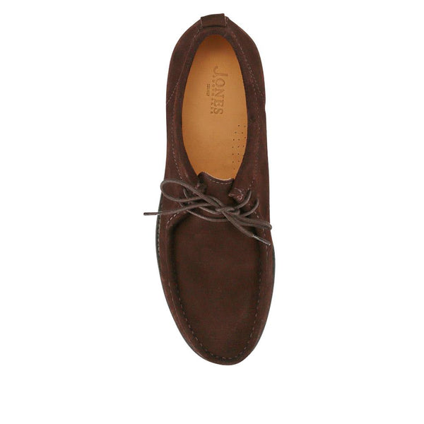 Jones Bootmaker Outlet Patchway Leather Moccasins - Dark Brown