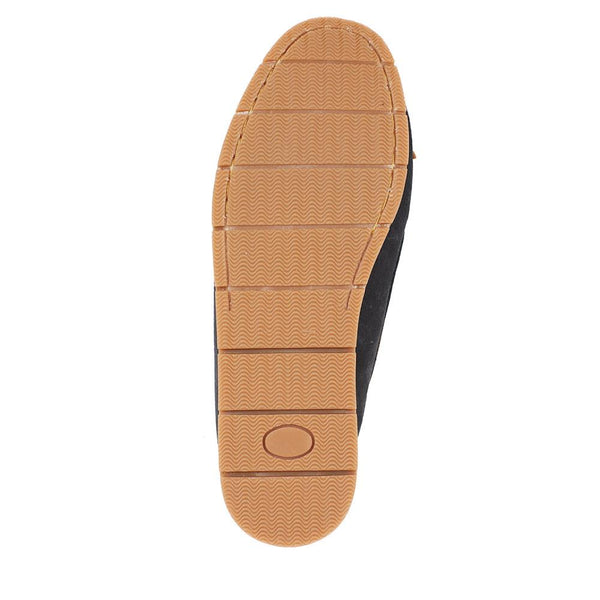 Jones Bootmaker Outlet Penella Hand-Stitched Leather Moccasins - Navy