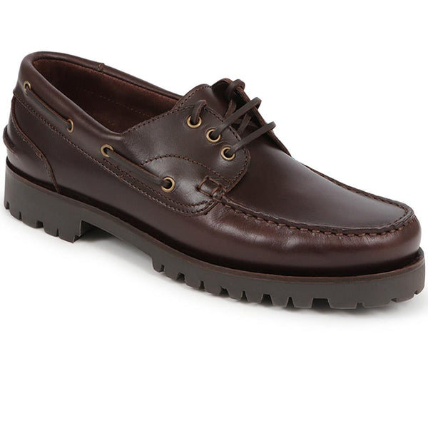 jones bootmaker Outlet Pickering2 Leather Boat Shoes - Dark Brown
