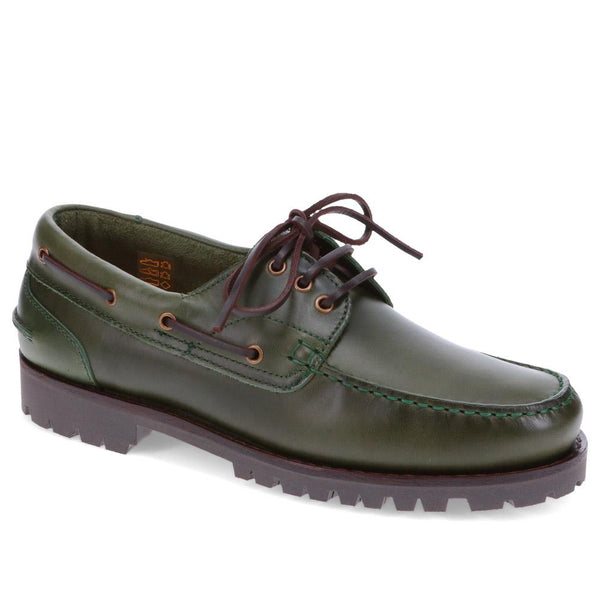 jones bootmaker Outlet Pickering2 Leather Boat Shoes - Khaki