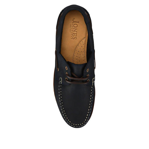 Jones Bootmaker Outlet Pickering2 Leather Boat Shoes - Navy