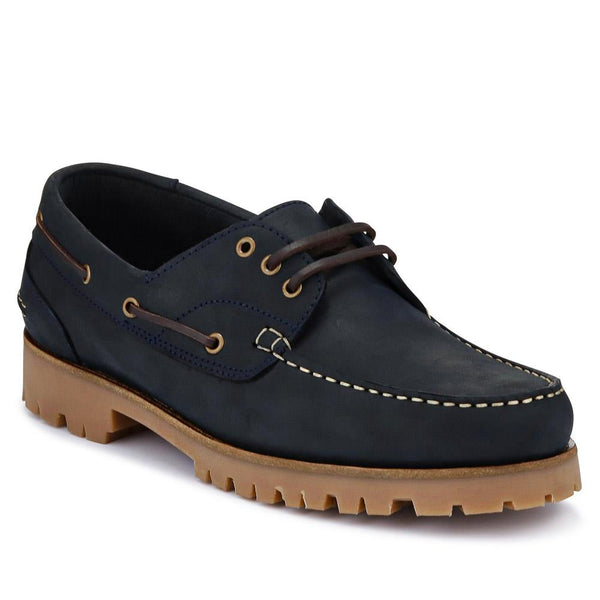 jones bootmaker Outlet Pickering2 Leather Boat Shoes - Navy