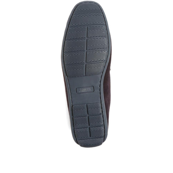 Jones Bootmaker Outlet Pierson Suede Leather Loafers - Navy Suede