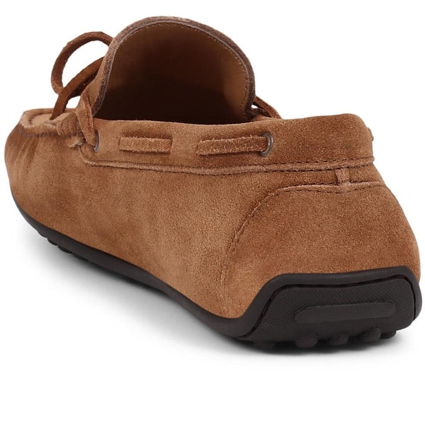 Jones Bootmaker Outlet Plymouth Leather Moccasins - Tan Suede