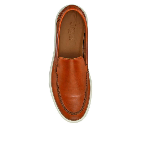 Jones Bootmaker Outlet Quade Smart Leather Slip-On Shoes - Tan