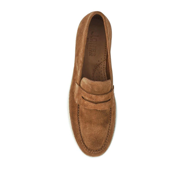 Jones Bootmaker Outlet Quent Casual Slip-On Shoes - Tan Suede