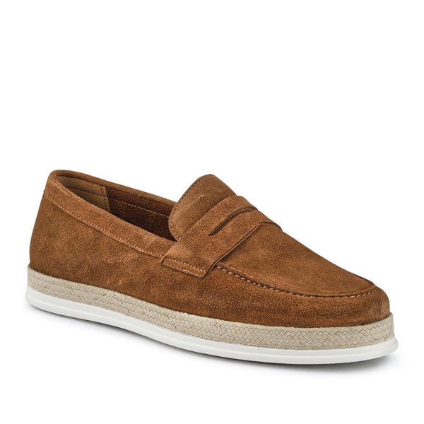 jones bootmaker Outlet Quent Casual Slip-On Shoes - Tan Suede
