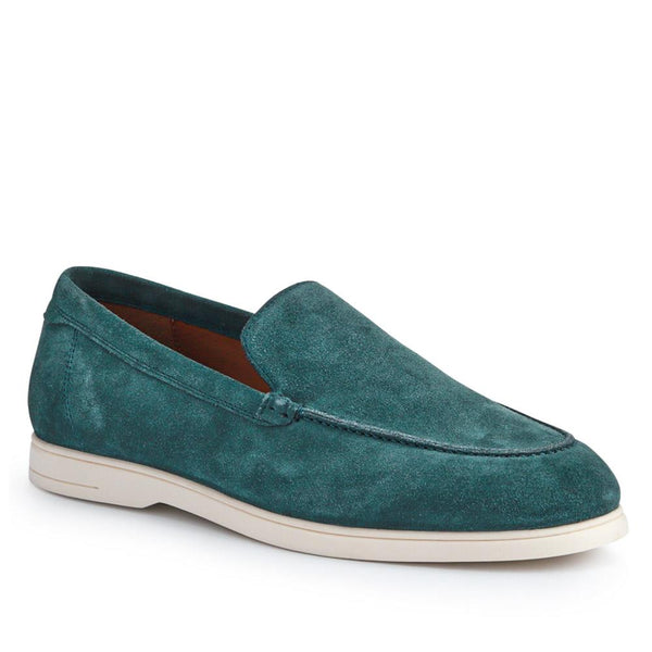 jones bootmaker Outlet Raiden Suede Loafers - Green Suede