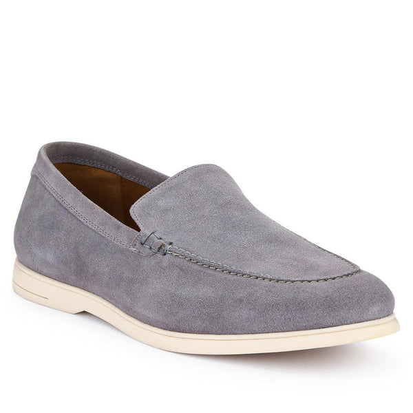 jones bootmaker Outlet Raiden Suede Loafers - Grey Suede