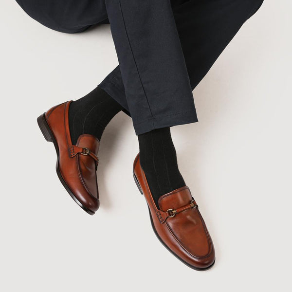 Jones Bootmaker Outlet Raul Smart Leather Loafers - Tan