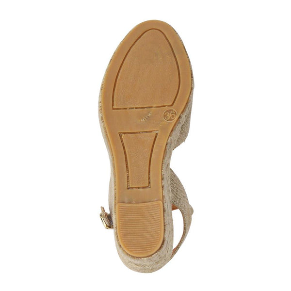 Jones Bootmaker Outlet Ravena Leather Espadrilles - Gold