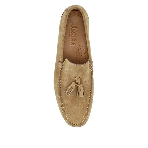 Jones Bootmaker Outlet Retford Leather Loafers - Sand Suede