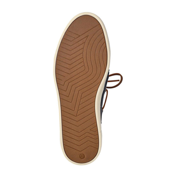 Jones Bootmaker Outlet Rhodes Leather Boat Shoes - Navy