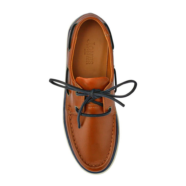 Jones Bootmaker Outlet Rhodes Leather Boat Shoes - Tan
