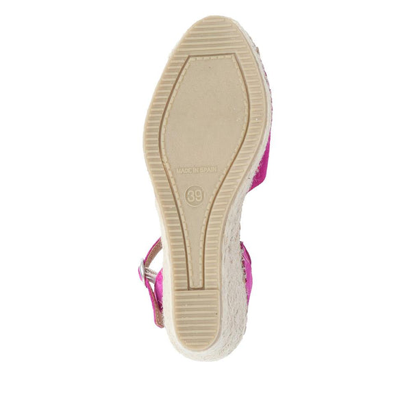 Jones Bootmaker Outlet Ria Leather Espadrilles - Magenta