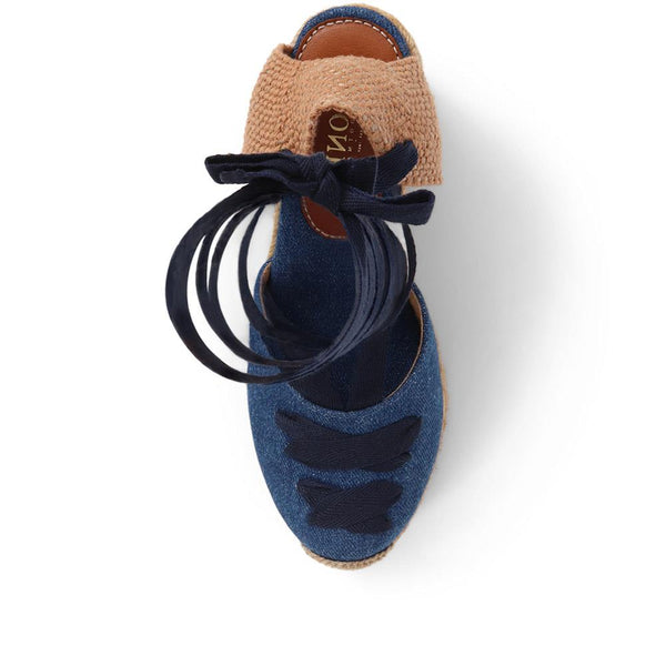 Jones Bootmaker Outlet Rosabelle Lace Detail Espadrilles - Denim