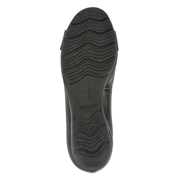 Jones Bootmaker Outlet Rosta All-Leather Slip-On Ballet Pumps - Black