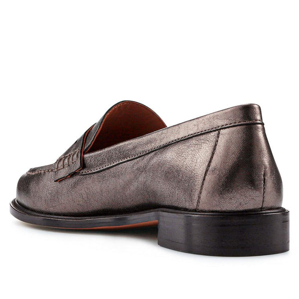 Jones Bootmaker Outlet Sabra Heeled Slip-On Shoes - Pewter