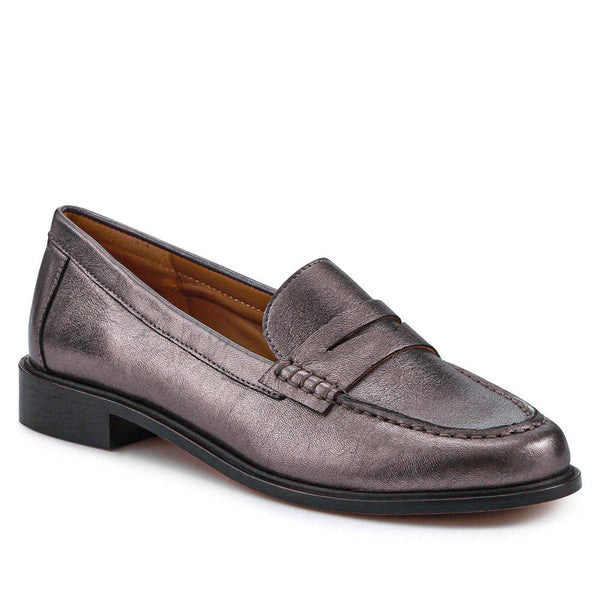 jones bootmaker Outlet Sabra Heeled Slip-On Shoes - Pewter