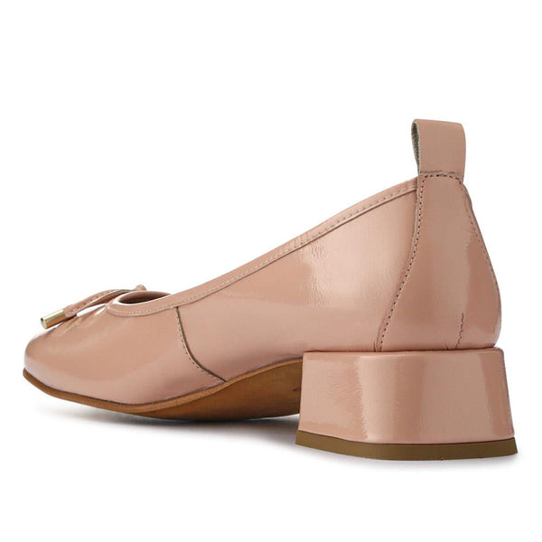 Jones Bootmaker Outlet Salvaza Leather Heeled Pumps - Beige