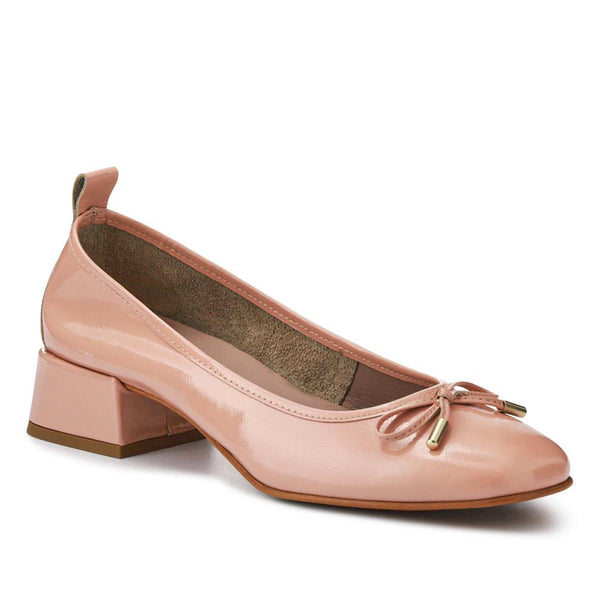 jones bootmaker Outlet Salvaza Leather Heeled Pumps - Beige