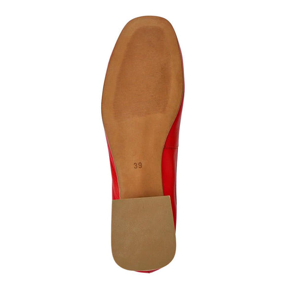 Jones Bootmaker Outlet Salvaza Leather Heeled Pumps - Red