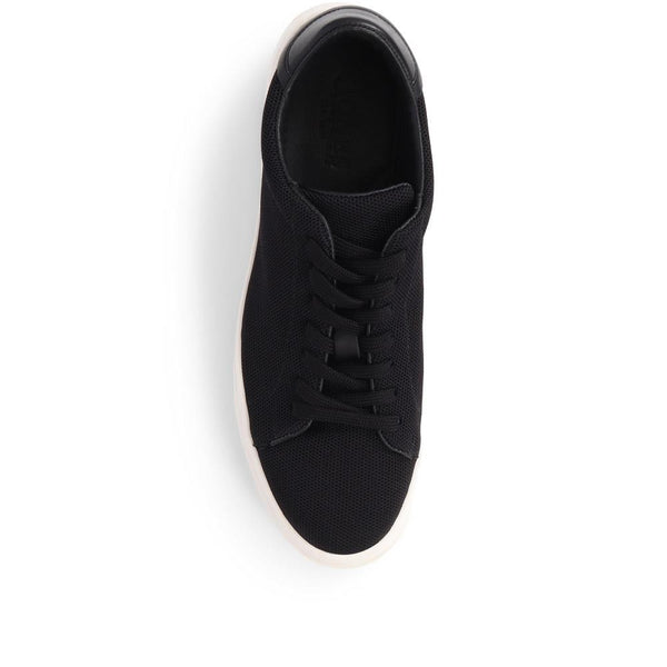 Jones Bootmaker Outlet Samuele Lace-Up Trainers - Black