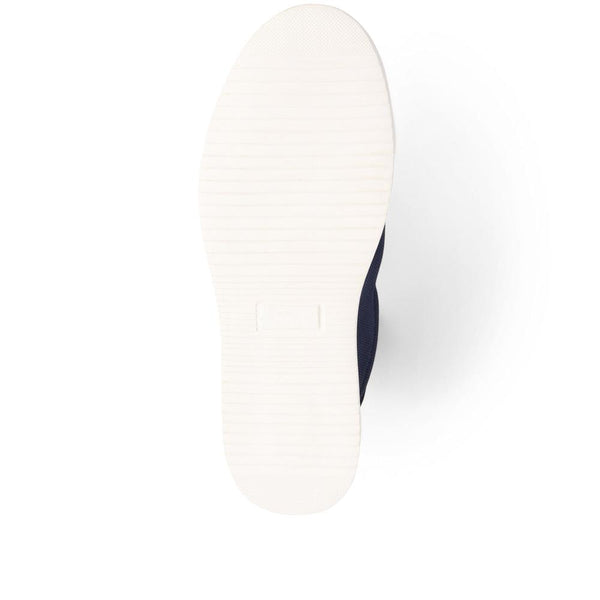 Jones Bootmaker Outlet Samuele Lace-Up Trainers - Denim