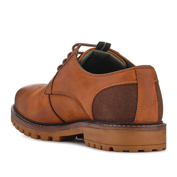 Jones Bootmaker Outlet Sandstone Leather Lace-Up Shoes - Cognac