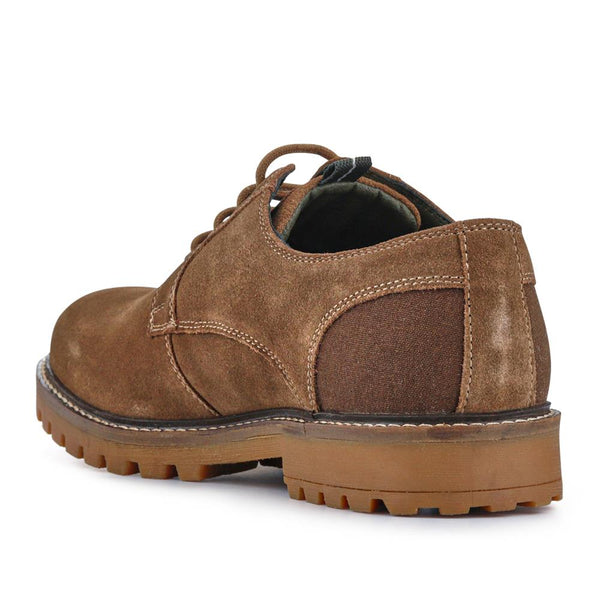 Jones Bootmaker Outlet Sandstone Leather Lace-Up Shoes - Taupe Suede