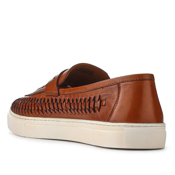 Jones Bootmaker Outlet Scottie Leather Trainers - Tan