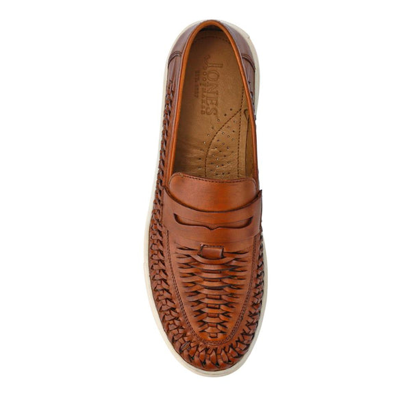 Jones Bootmaker Outlet Scottie Leather Trainers - Tan