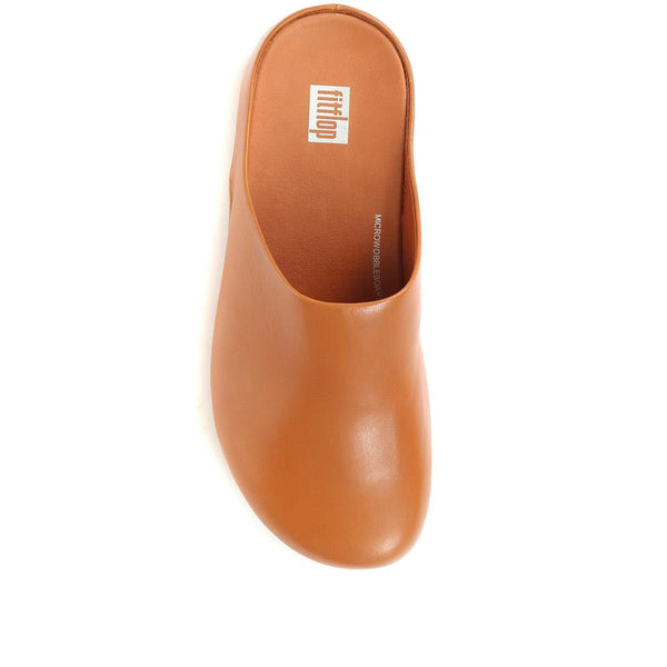 Jones Bootmaker Outlet Shuv Leather Mule Clogs - Light Tan