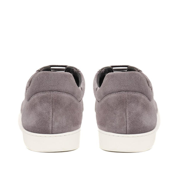 Jones Bootmaker Outlet Simon Suede Trainers - Grey Suede